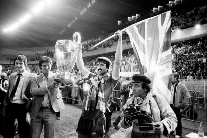 Liverpools angriber David Johnson kunne i 1981 fejre triumfen over Real Madrid i Europa Cup turneringen på Parc des Princes stadion i Paris, da årets to finalister første gang mødtes i den europæiske finale. Arkivfoto: Dominique Faget, AFP / Scanpix